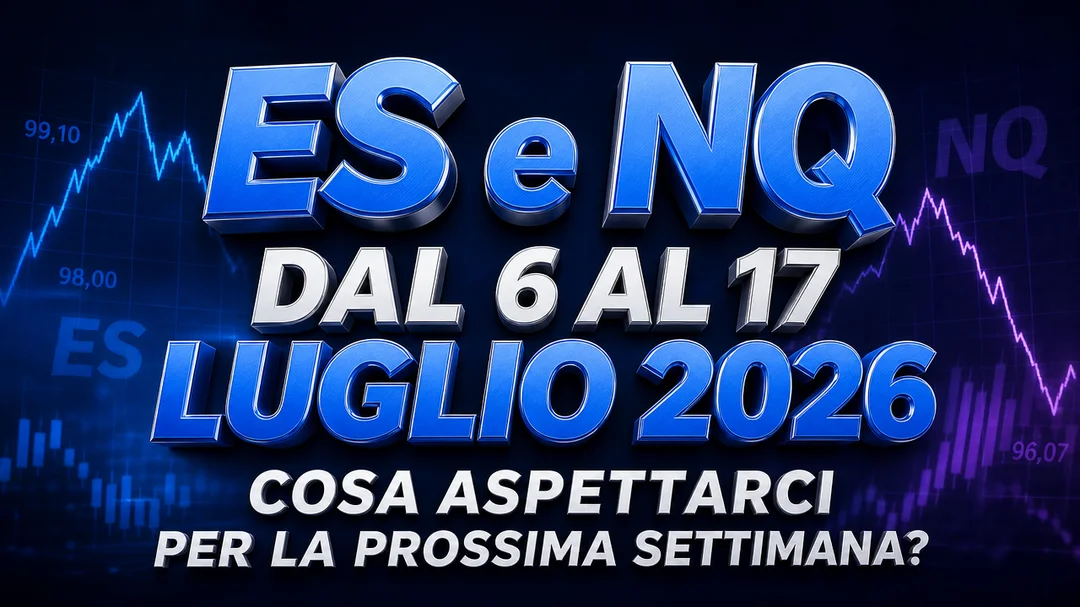 ES e NQ dal 6 al 17 luglio 2026: il Nasdaq perde il 3,88%, l'S&P 500 difende i suoi minimi